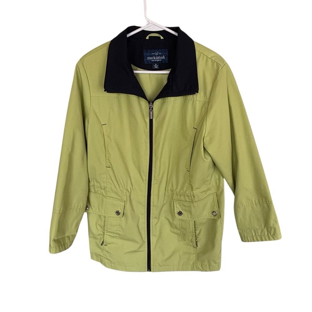 Mackintosh New England Women’s Medium Windbreaker Utility Jacket Blue Green
